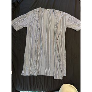 American Eagle Striped Swimwear Coverup One Size